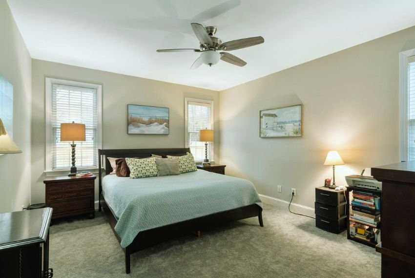 Photo of a Standard Bedroom. Average Bedroom Size