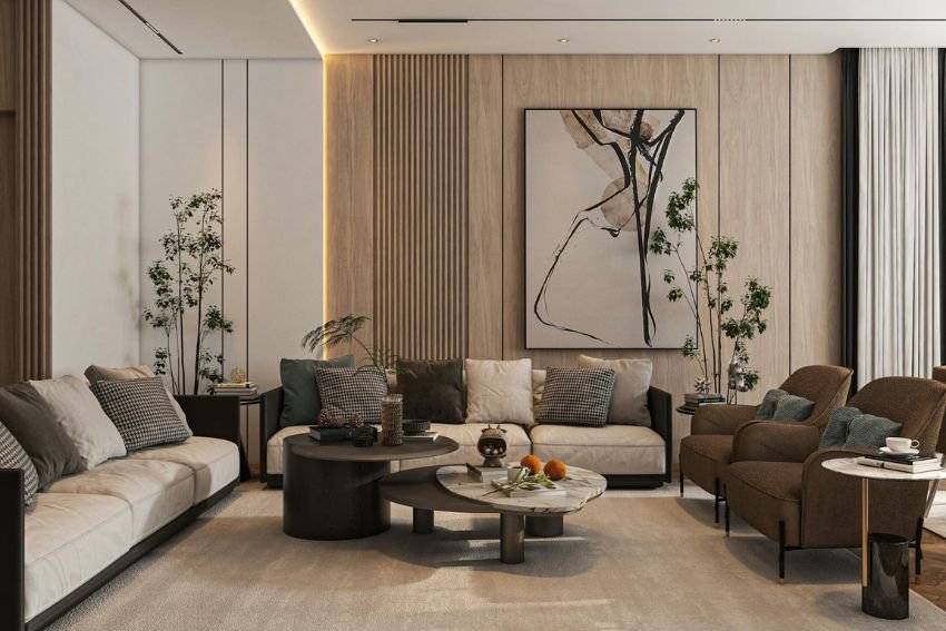 Living Room Refreshing Colorfull Walls