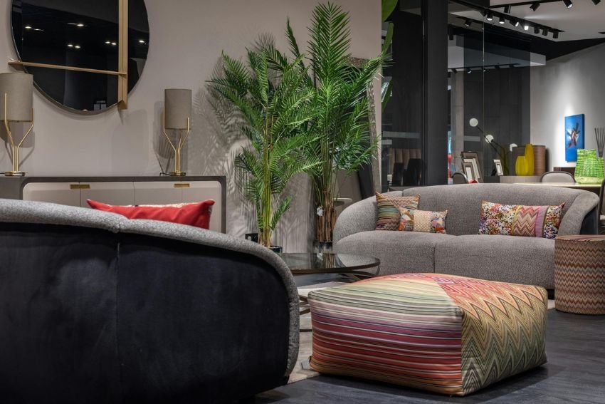 Living Room with Indoor Greenery