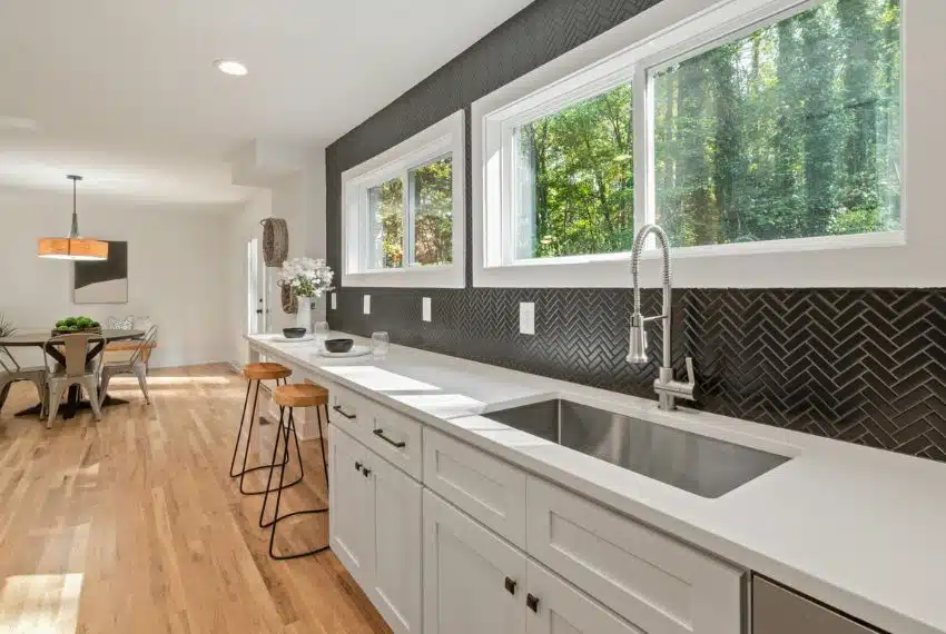bay kitchen window for wider view
