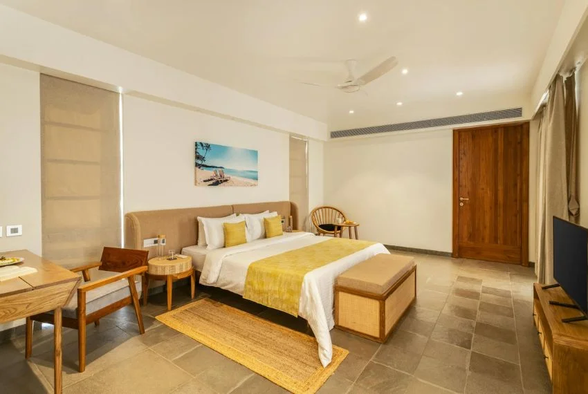 luxury vinyl planks bedroom