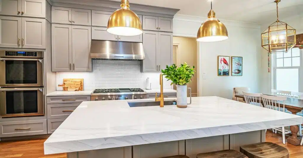 Modern Kitchen hood height from cooktop