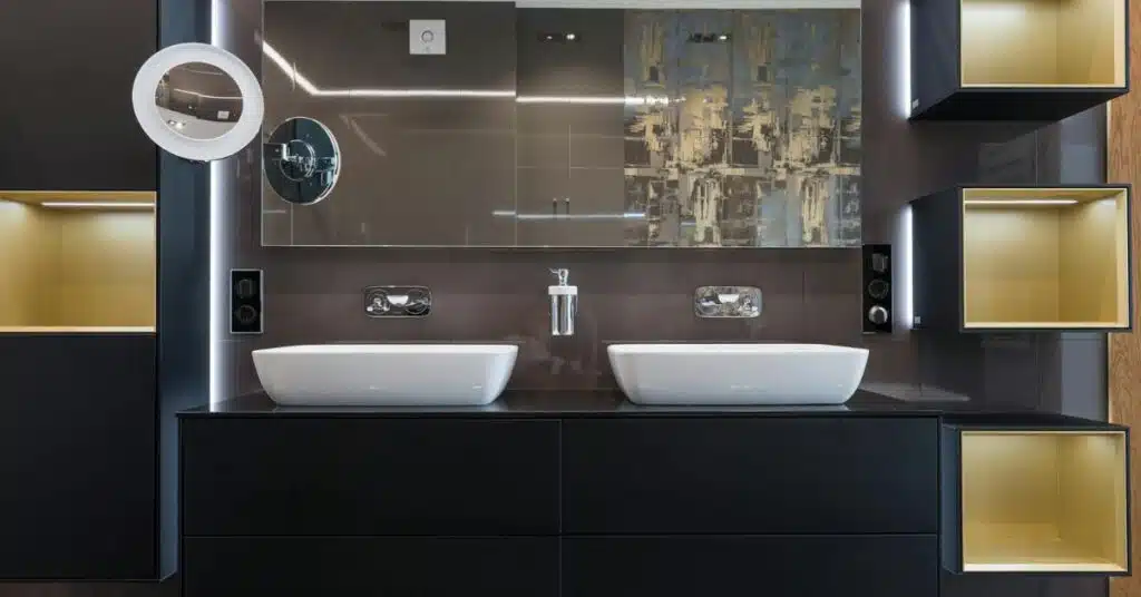 refined bathroom storage ideas
