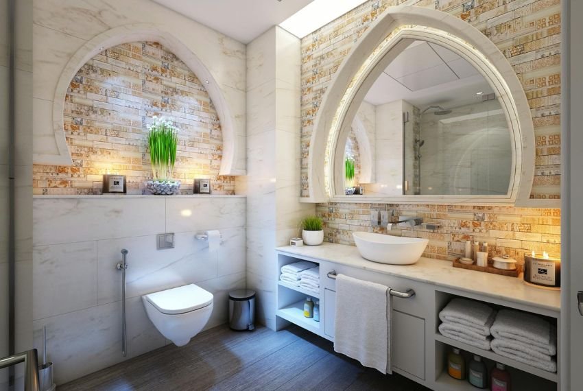 refined bathroom storage ideas