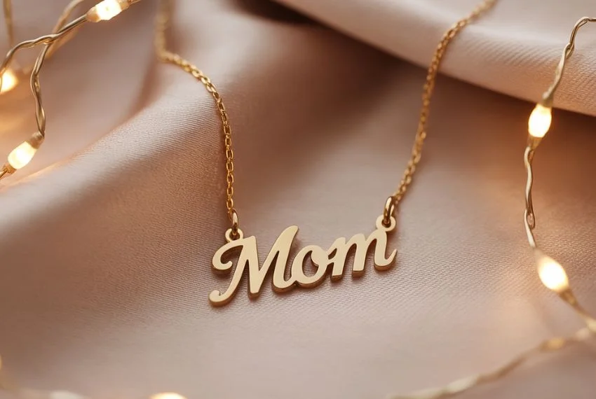 Elegant close up of personalized jewellery