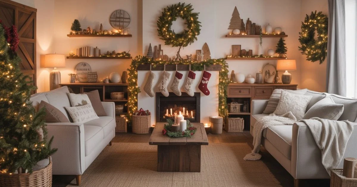 Create A Cozy Farmhouse Christmas Living Rooms This Season