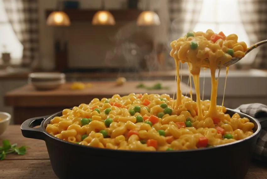 One-Pot Cheesy Vegetable Mac & Cheese