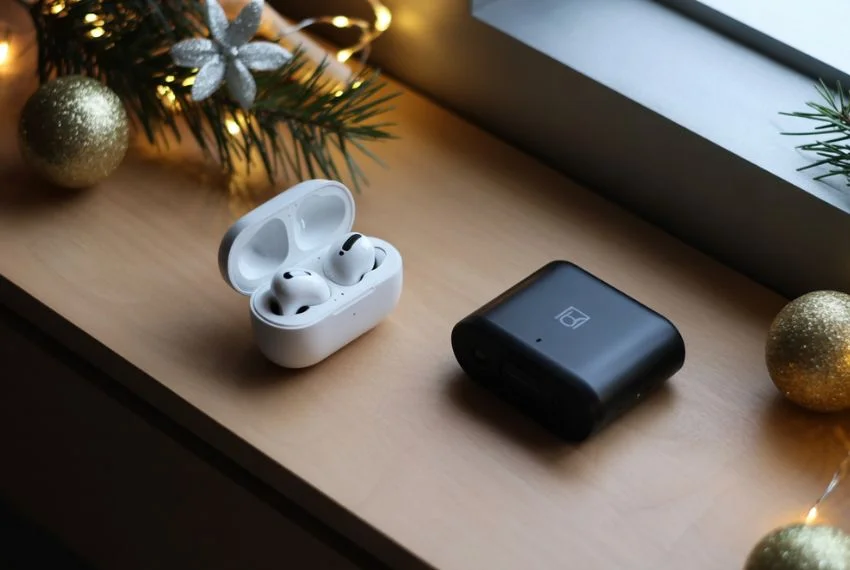 Wireless earbuds and power bank 