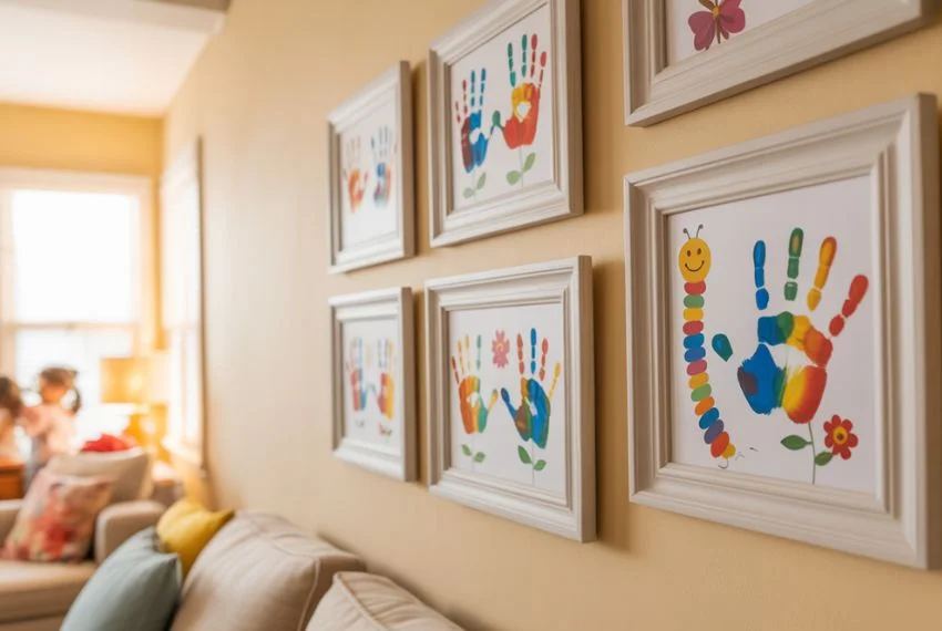 Handprint and Fingerprint Wall Art