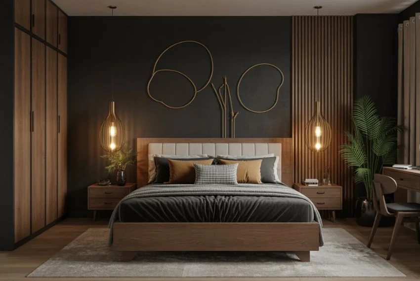 Add Metallic & Natural Accents for Balance