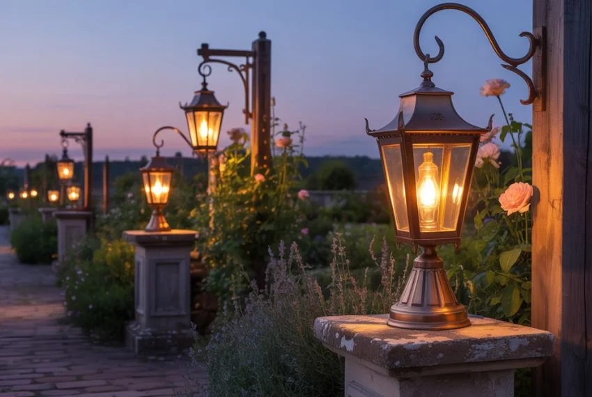 Antique Lighting for Soft Outdoor Ambience