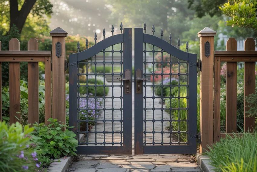 Arched Top Fence Gate