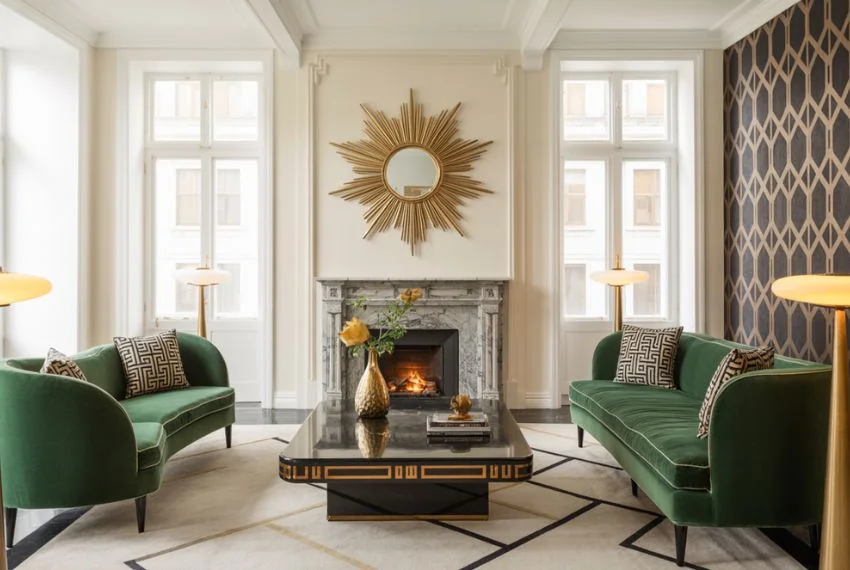 Art Deco Interior Ideas for Modern Living Room