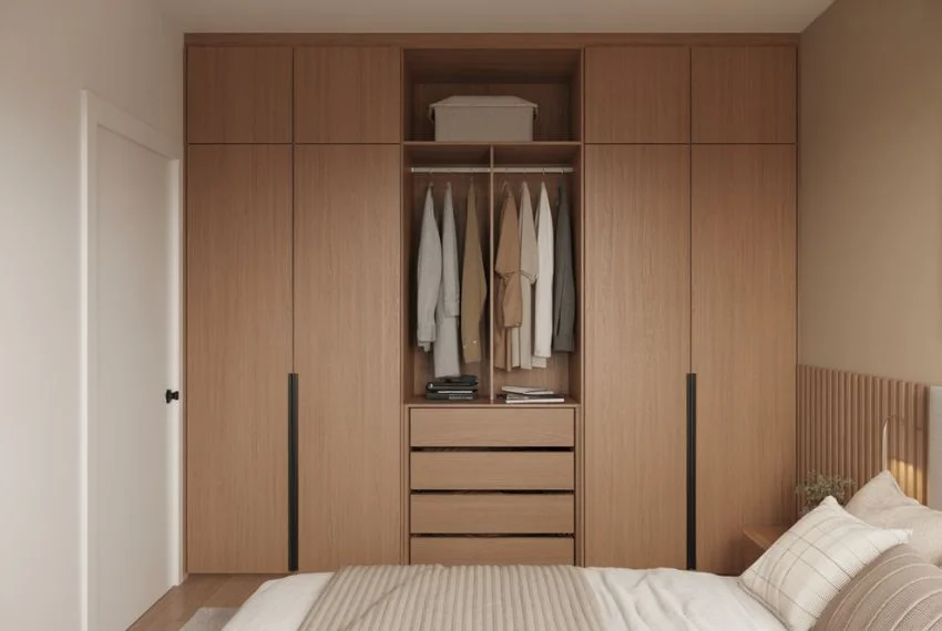 Built-In Wood Closet Ideas for a Seamless Bedroom Look