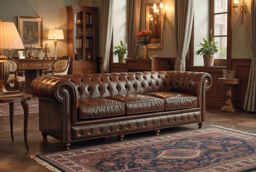 Classic Chesterfield Sofas for Traditional Living Rooms