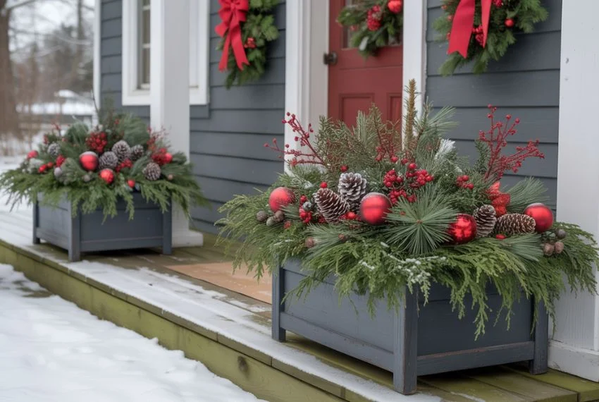 Classic Evergreen Planters