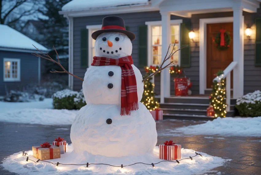 Classic Outdoor Snowman Lawn Display