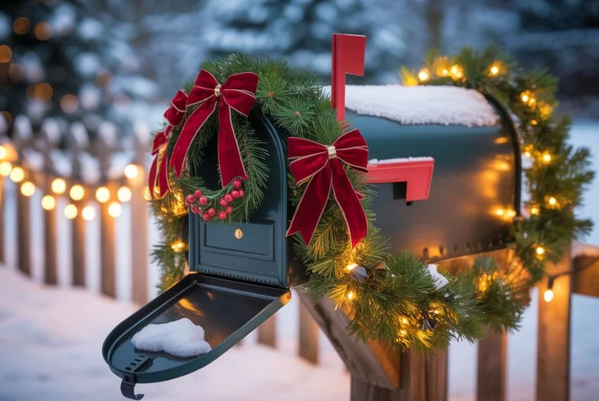 Classic Red & Green Mailbox Makeover