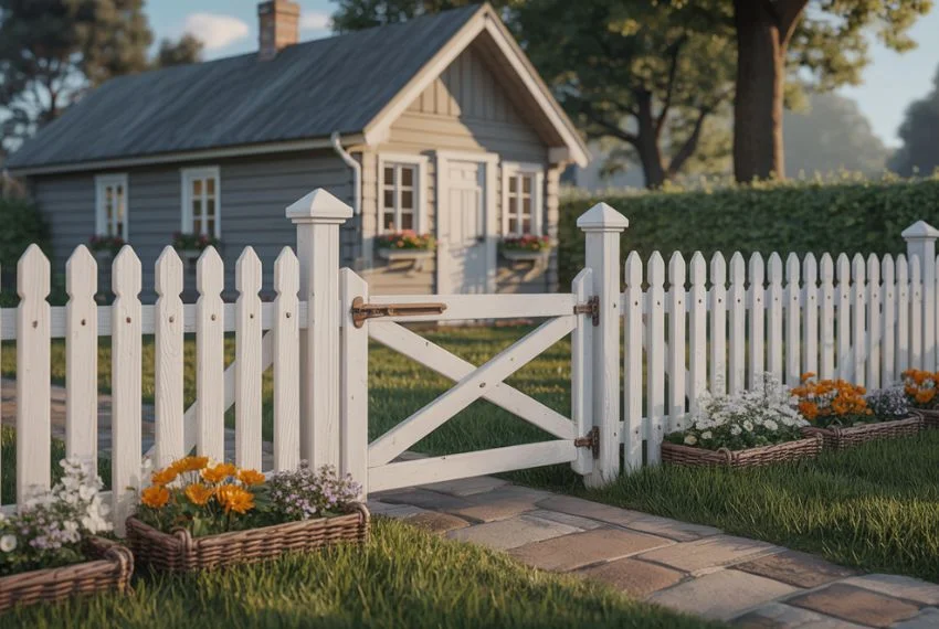 Classic White Picket Fences