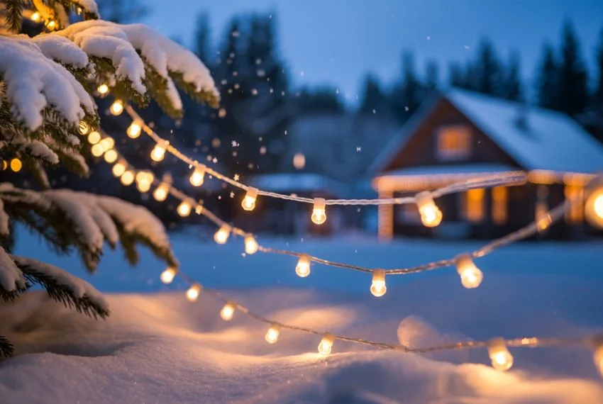 Warm and Festive Outdoor Lighting