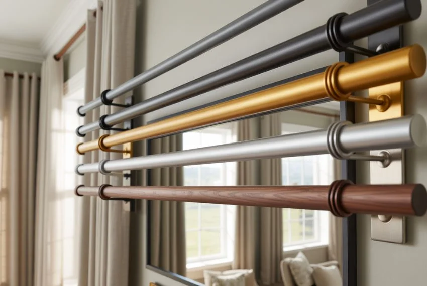 Curtain Rod Finishes and Colours