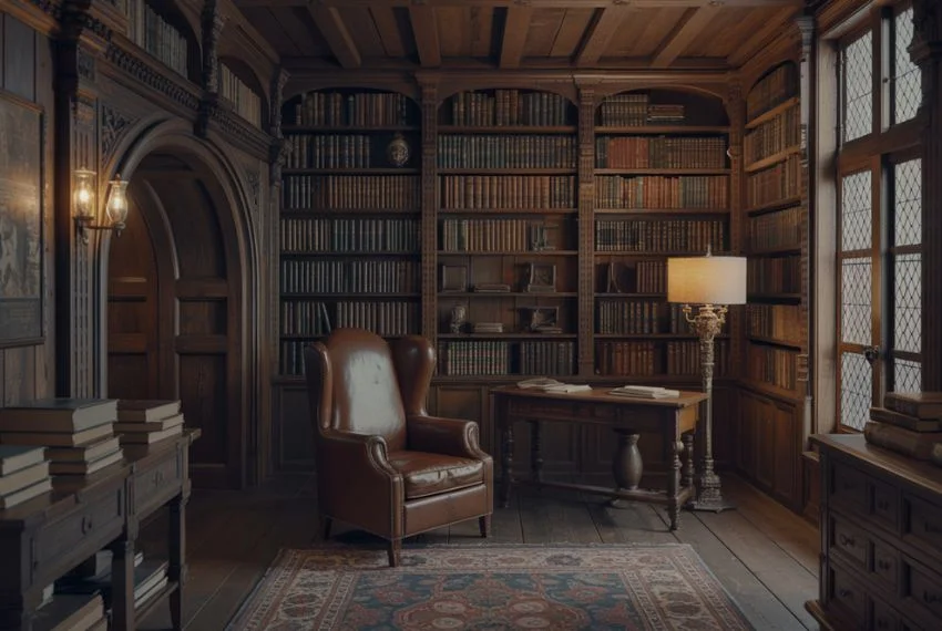 Dark Academia Tudor Decor Style