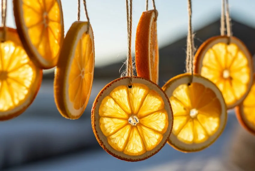 Dried Citrus Sun Ornaments