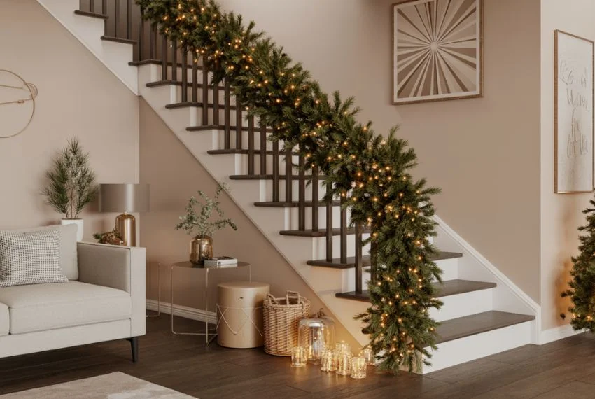 Elegant Garland Designs with Soft Lighting