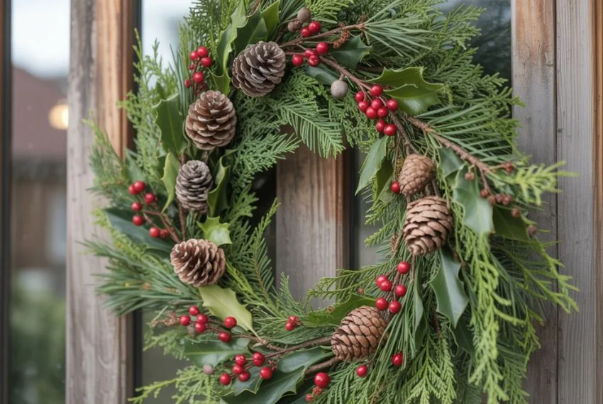 Evergreen Solstice Wreath