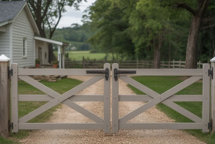 Farmhouse-Style Fence Gate