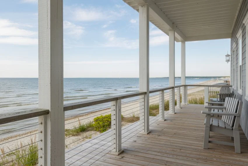 Front Porch Coastal Cable + Wood Combo