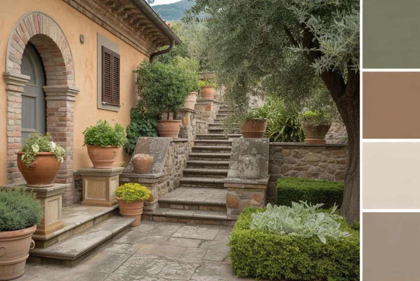Italian Garden Colour Palette and Textures