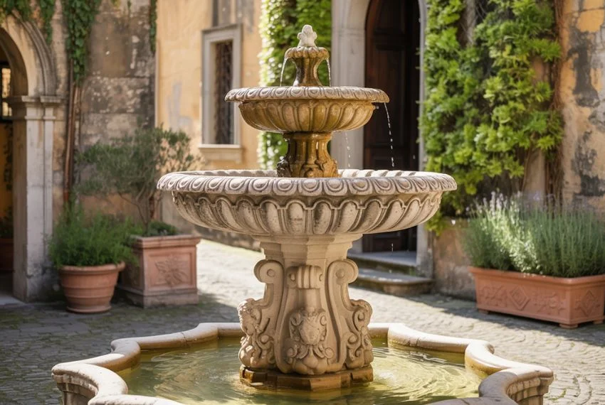 Italian Garden Ideas with Water Features