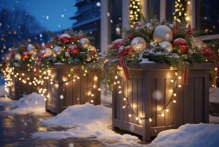 Light-Up Planters for Night-time Magic