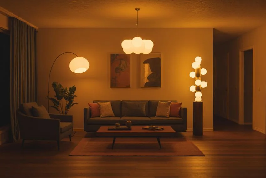 Lighting Ideas for Retro Living room