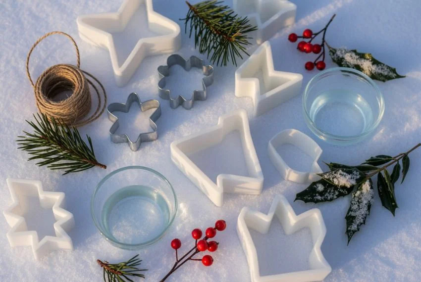 Materials Needed for DIY Winter Ice Ornaments