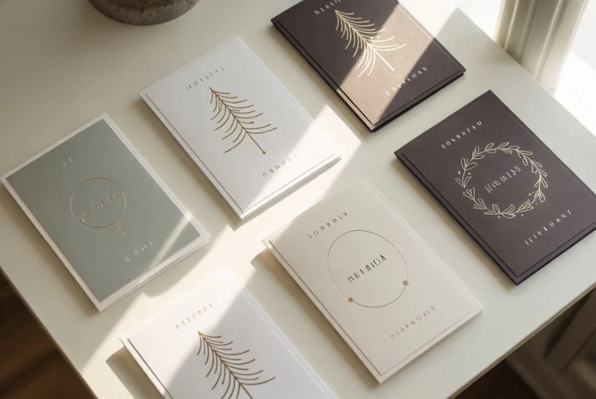 Minimalist DIY Christmas Cards with Modern Flair