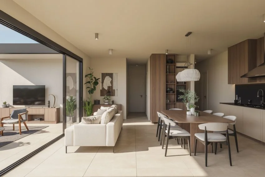 Modern Open-Plan House Design for Comfortable Living