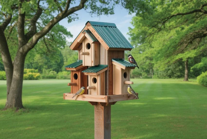 Multi-Compartment Bird Houses