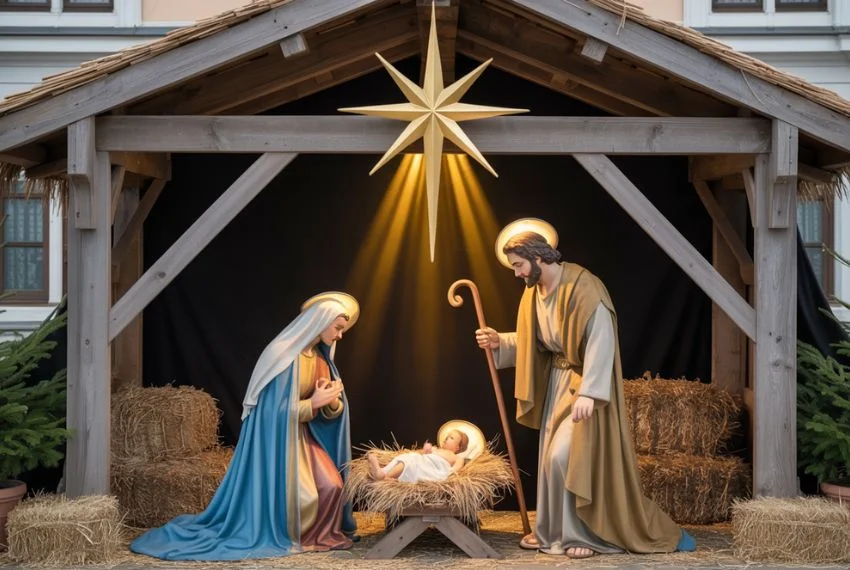 Nativity Scene & Traditional Christmas Theme
