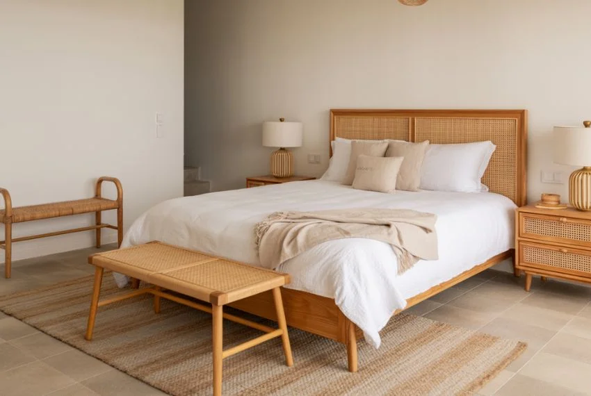 Natural Wood and Woven Furniture Choices