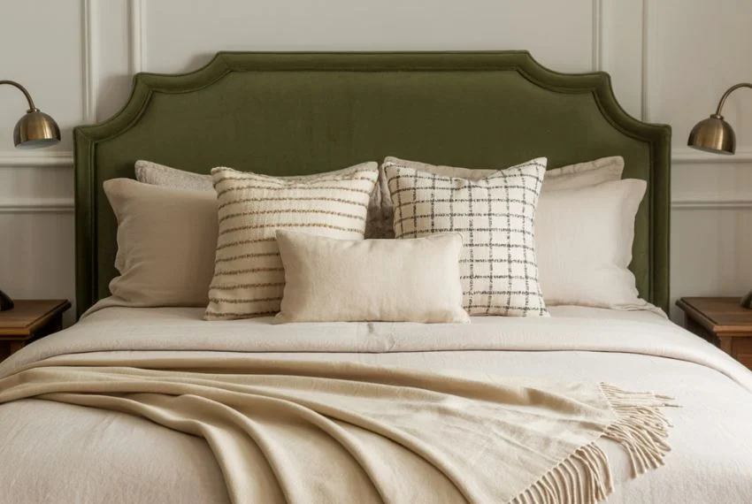 Olive Green in Bedroom