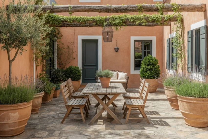Outdoor Spaces Inspired by Mediterranean Living