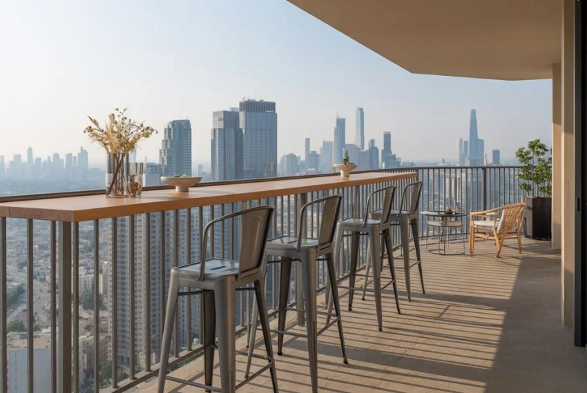 Railing Bar Counters for City Views