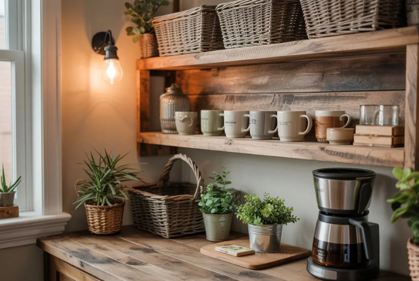 Rustic Coffee Bar Designs