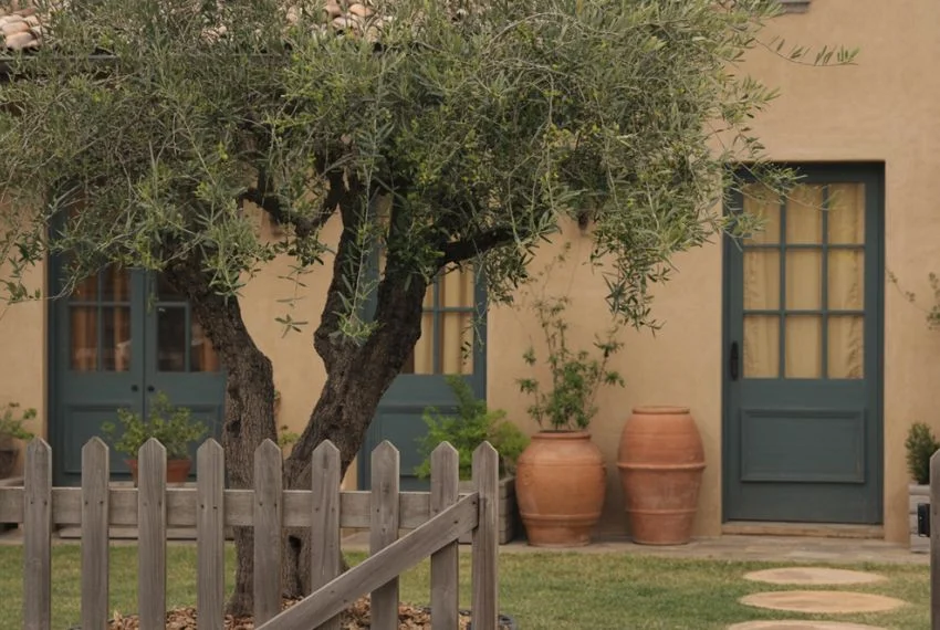 Rustic Farmhouse Front Yard