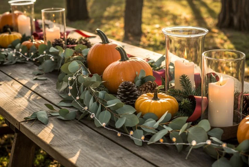 Seasonal Tablescape With Christmas