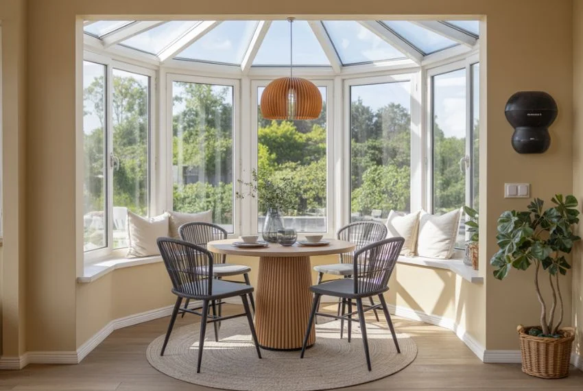 Small Sunroom Dining Corner