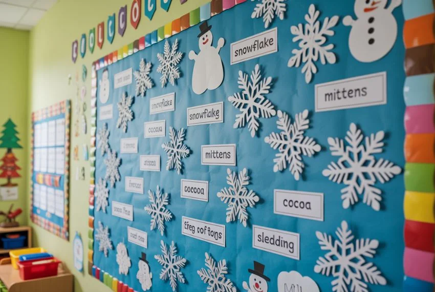 Snowflake Bulletin Boards That Teach Vocabulary