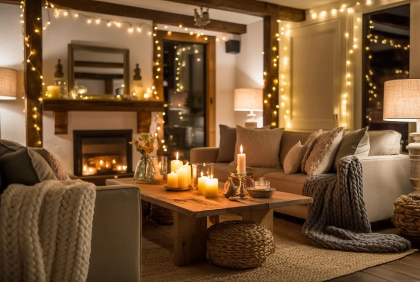 Soft Ambient Lighting for a Glowing Winter Atmosphere